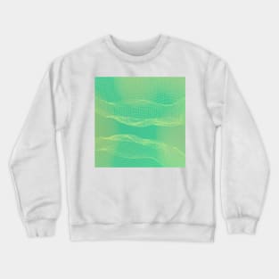 digital green wave Crewneck Sweatshirt